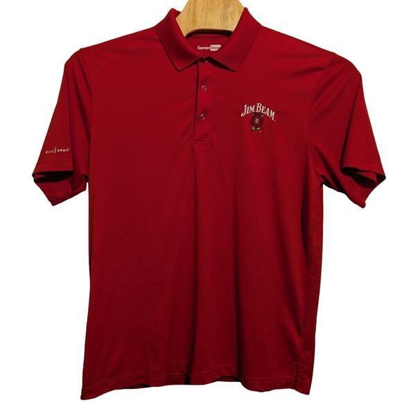 Jim Beam Whiskey Red Polo - Corner Stone - Size Large - Preowned - Picture 1 of 4